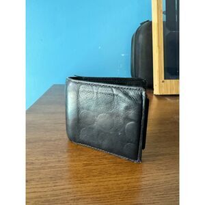 Coach Signature 3-in-1 Leather Wallet Black Bifold